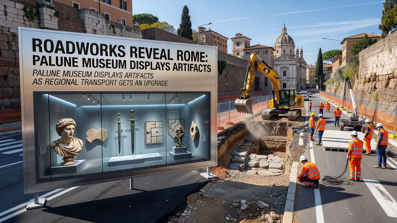Roadworks Reveal Rome: Palune Museum Displays Artifacts as Regional Transport Gets an Upgrade